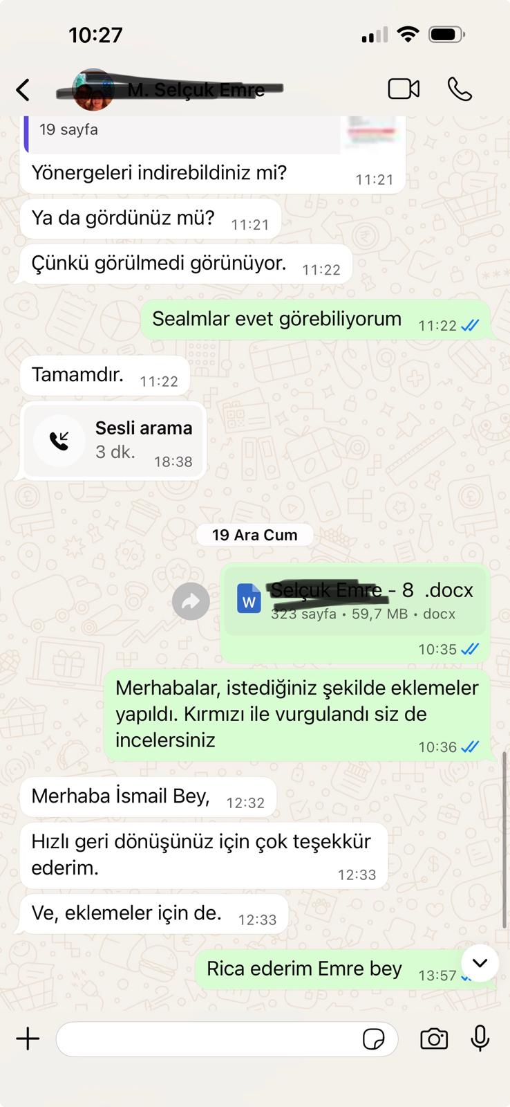 WhatsApp öğrenci geri bildirimi 11